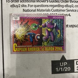 Captain America VsBaron Zemo Card