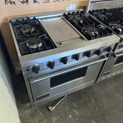 Viking 36” Stainless Steel Gas Range Dual Fuel 