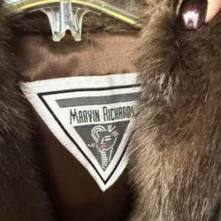 Brown Faux Fur Size Medium Like Brand New