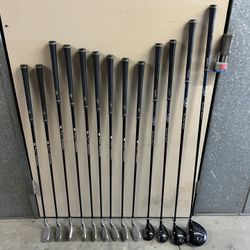 MEN'S LEFT HANDED GRAPHITE GOLF CLUBS - HYBRIDS - SET!