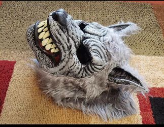 Spirit Halloween Big Bad Wolf Mask w/ Movable Mouth Werewolf Adult