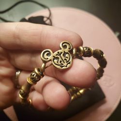 Alex and Ani Vintage Label Gold Mickey Disney Bracelet