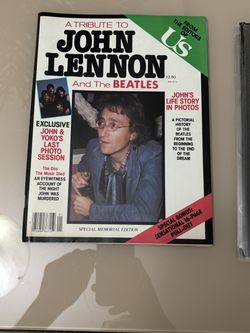 A Tribute to John Lennon and The Beatles - US Magazine & Inside poster - 1980