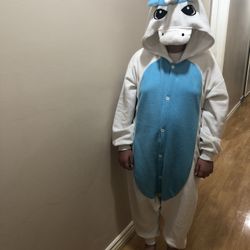 Unicorn  Costume Onesie Pajamas with  wings 