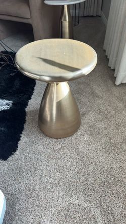 Light gold brass table