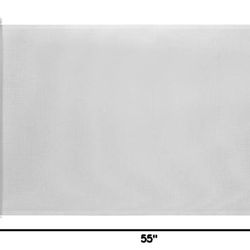 EasyBaby E70115 White Retractable Baby/Pet Safety Gate 33"x55"
