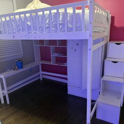 Loft Desk And Armoire 