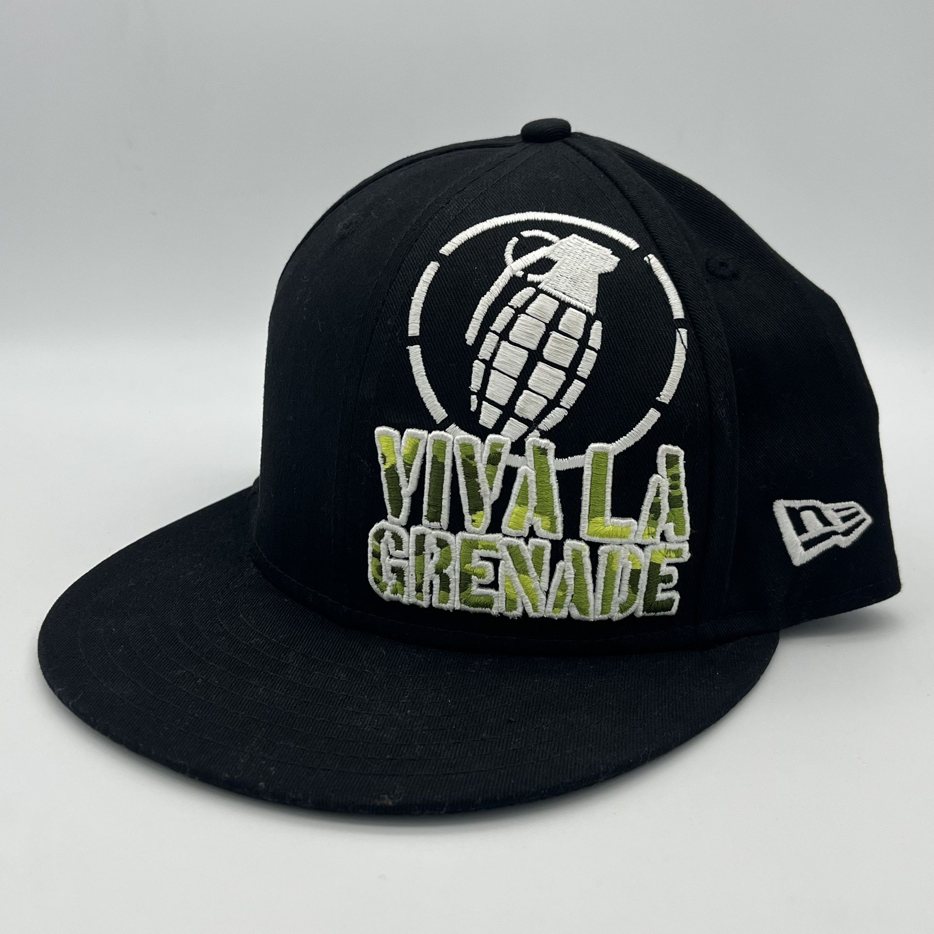New Era x Viva La Grenade Gloves Black 59 Fifty Fitted 7 1/8 Hat Ball Cap