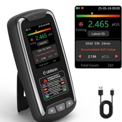 LifeBasis Portable Radon Detector with TFT Color Display