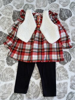 12 Months Baby Girl Holiday Outfit 