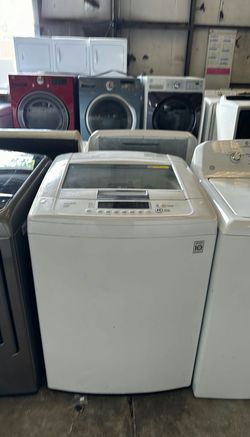 LG Top Load Washer, White, Excellent Condition with Smart Drum