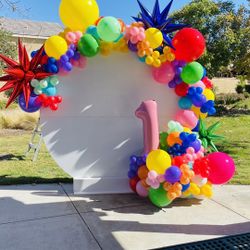 Backdrops And Balloon Garlands