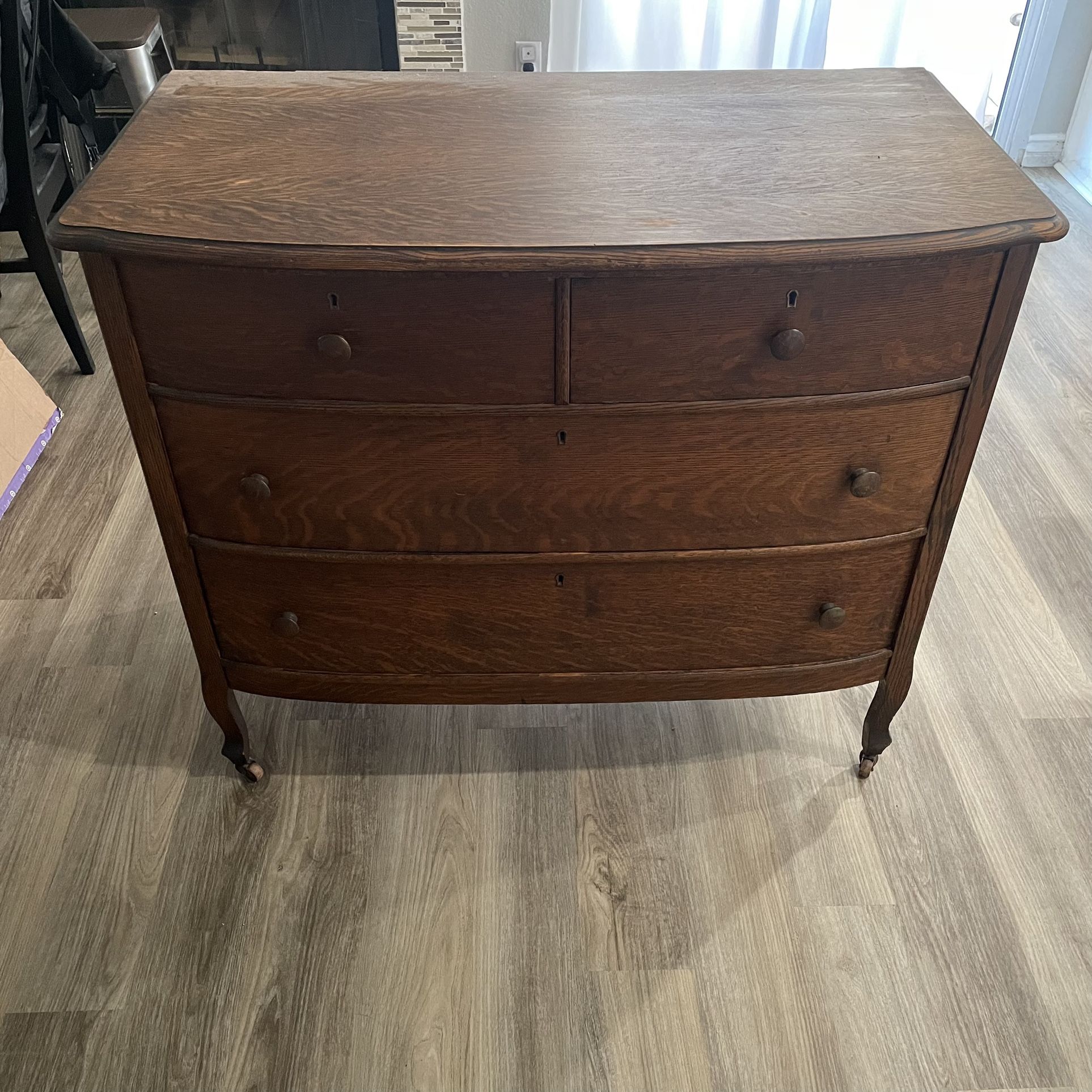Antique Dresser Tiger Oak