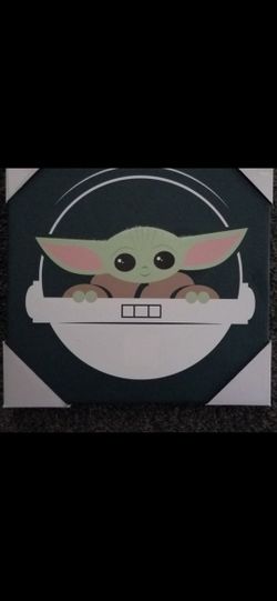 12x12 Baby Yoda Wall Picture