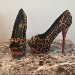 Leopard Heels