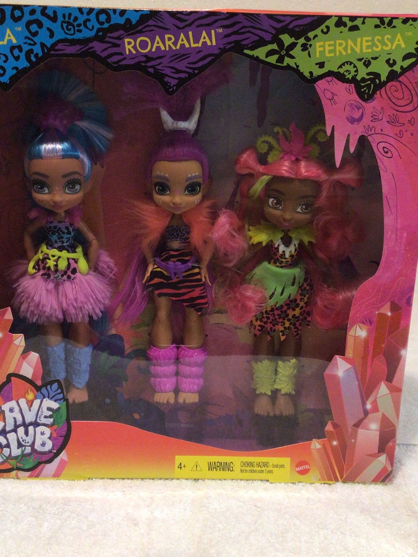 Cave Club Set 3 Dolls Brand New In Box