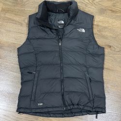 Women’s Black North Face Puffer Vest 700 Fill