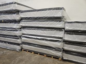 King size 15 inches pillowtop mattress boxspring set special