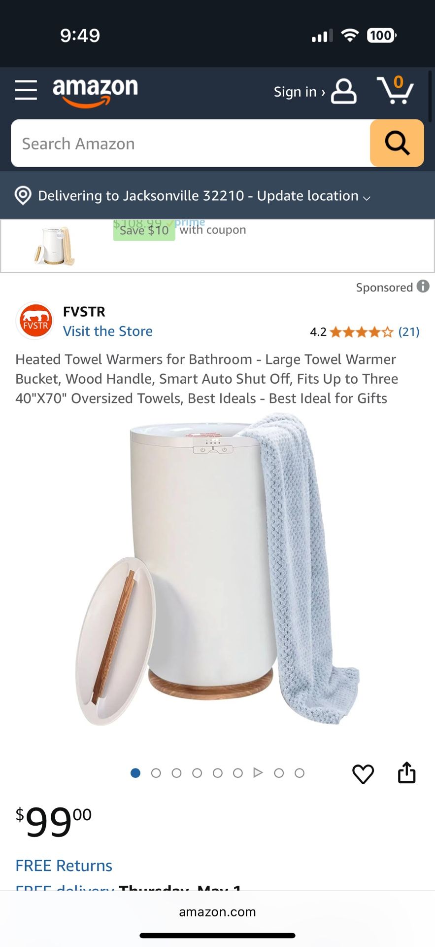 Towel warmer