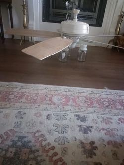White ceiling fan