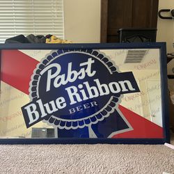 Vintage Pabst Blue Ribbon Mirror