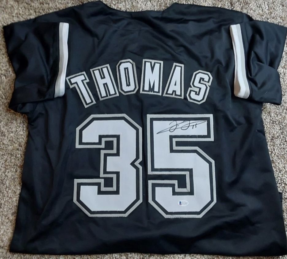 Frank Thomas Signed Jersey Beckett COA
