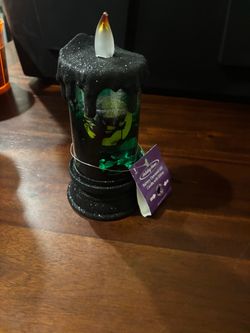 Holiday Home Halloween LED Glitter Candle