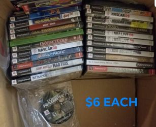 Ps2 Games. $6 Each. If Shipping Then Order At Least Games.