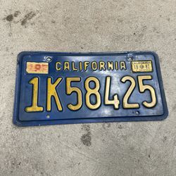California License Plate