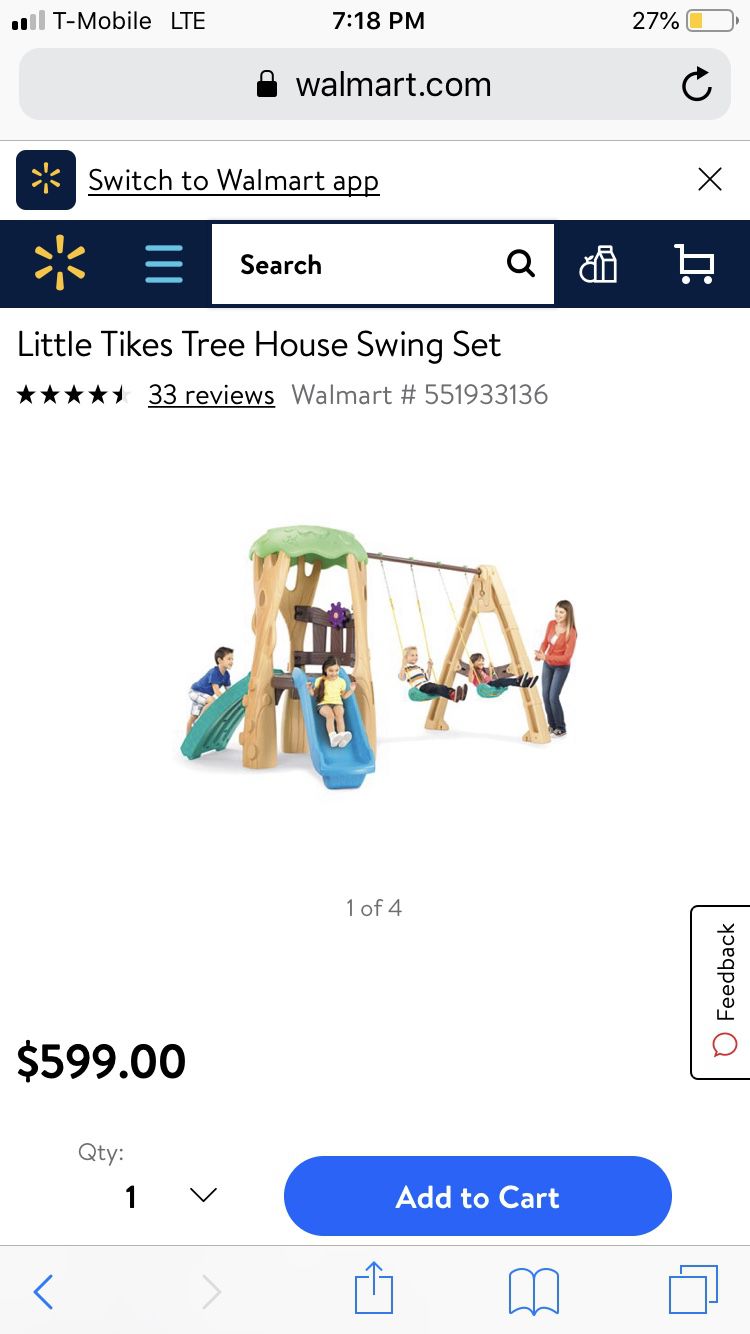 Little tykes used play set
