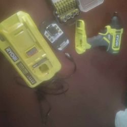 Ryobi impact drill and set