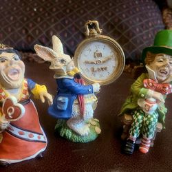 Vintage Alice In Wonderland And Cinderella Christmas Ornaments 