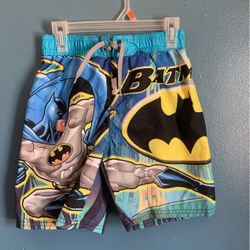 DC COMICS BATMAN SWIMMING TRUNKS KIDS SIZE SMALL 6
