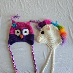 Owl & Unicorn Beanie