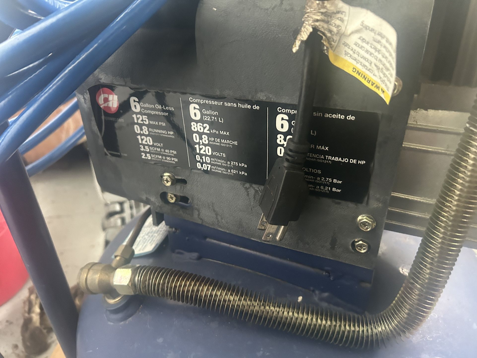 6 Gallon Air Compressor 