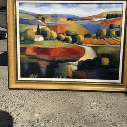 Art  30” By 40 Framed Matted  