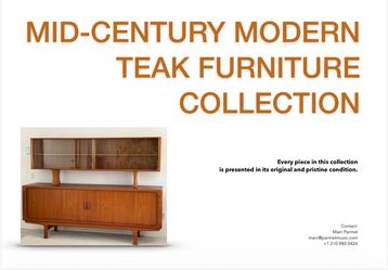 Mid-Century Modern Teak Sideboard with Hutch