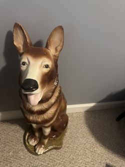 Ceramic Actually size Dog Staute 