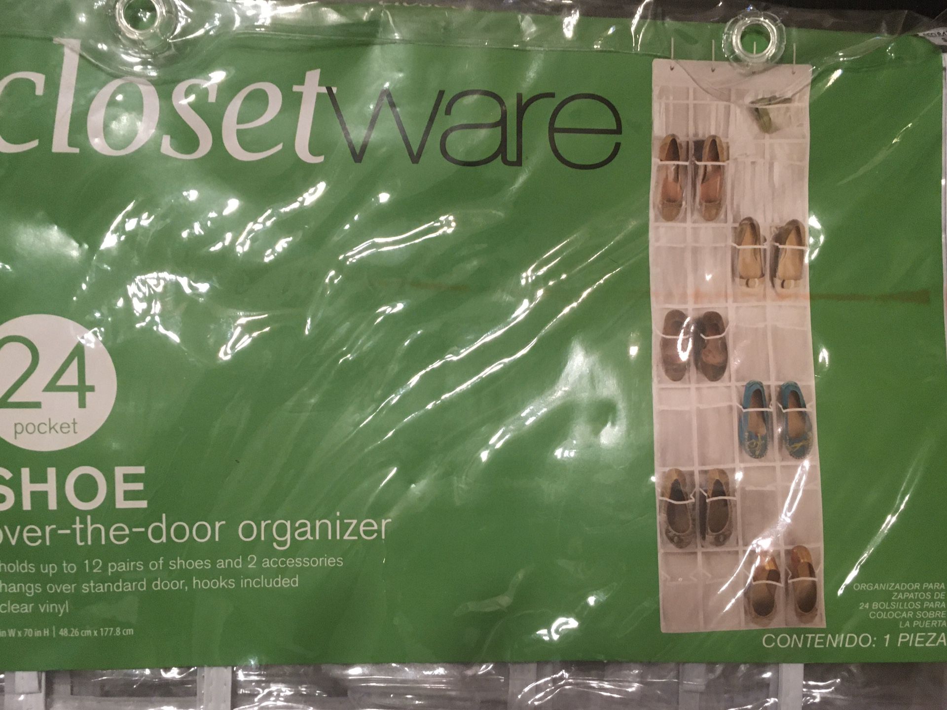 Closet ware Shoe Over-the-Door Organizer