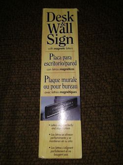 Desk & Wall Sign w/ Magnetic Letters - BRAND NEW
