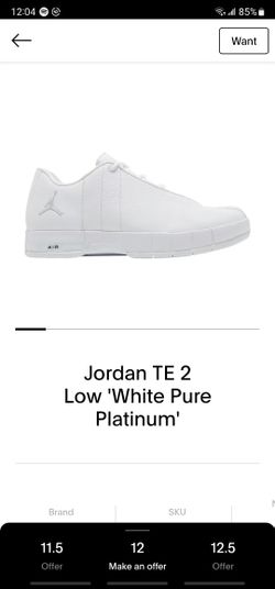 JORDAN TE WHITE PURE PLATINUM