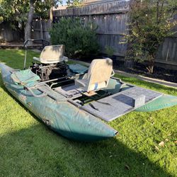 12 Foot Inflatable Pontoon Boat