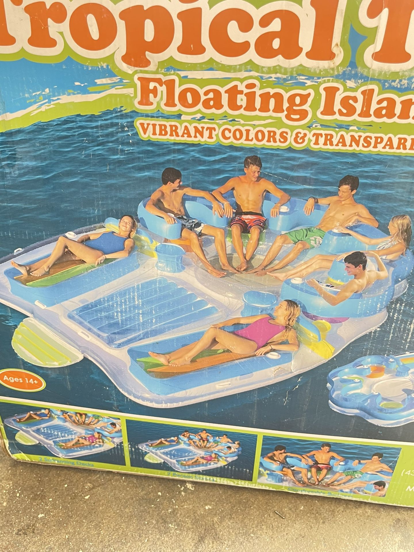 Tropical Tahità Floating Island For 7 Person Adults