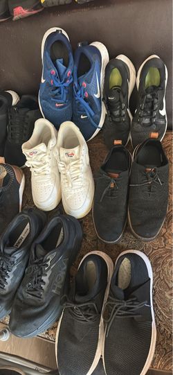 Mixed Lot of Used Sneakers – Nike, Hoka & More