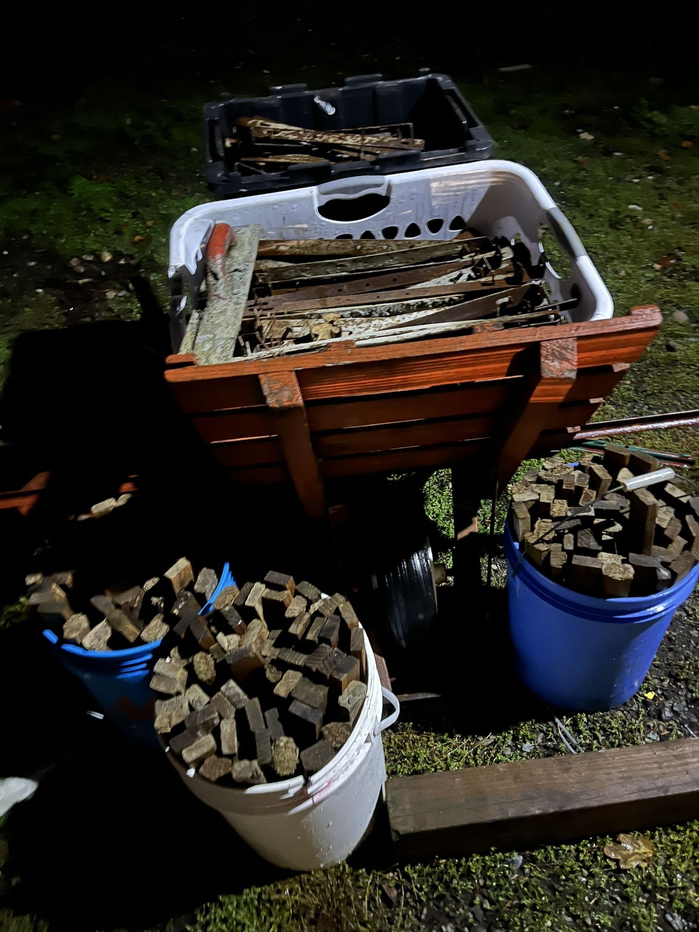 150-16 To 18 “CONCRETE CLEATS AND SOME WOOD STACKS