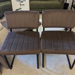 Brown Dining Chairs (4)
