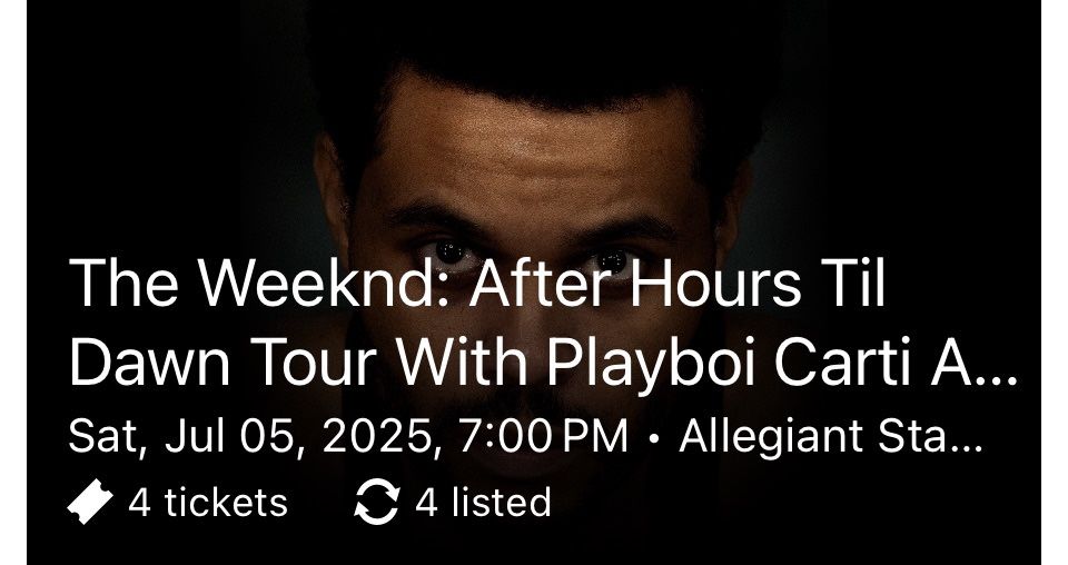 The Weekend After Concert