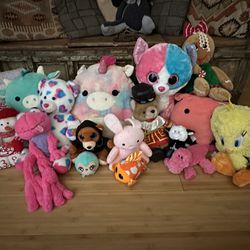 Lot Of stuffed animals