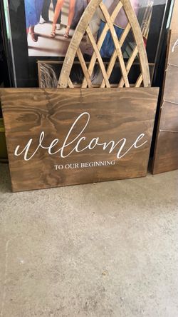 Wedding, party signs
