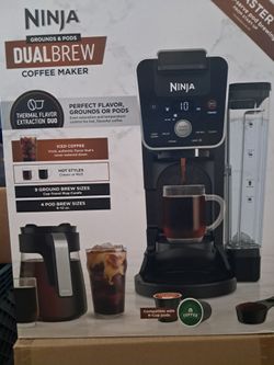 Ninja CFP201 DualBrew System | 12-Cup Coffee Maker | 3 Brew Styles 60-oz - Black